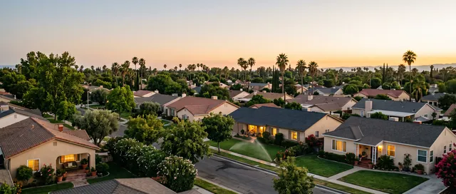 A neighborhood in Bakersfield