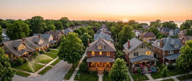 A neighborhood in Cleveland