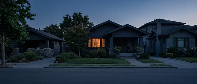 A neighborhood in Oakland