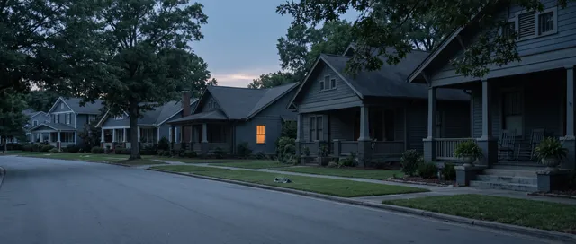 A neighborhood in Raleigh